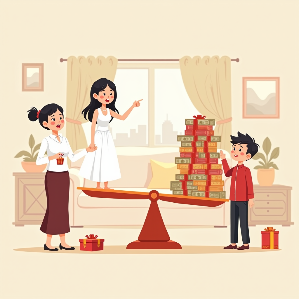 公屋港媽索 78.8 萬禮金:一句「無錢就唔好學人結婚」,將祝福變成贖身費|愛情顧問解說